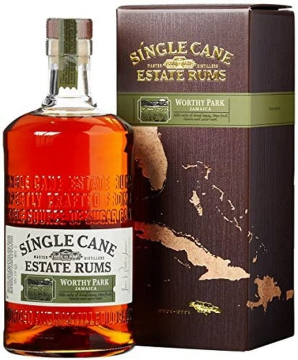 Single Cane Estate Rums Worthy Park 1l 40% GB - Dárkové balení alkoholu