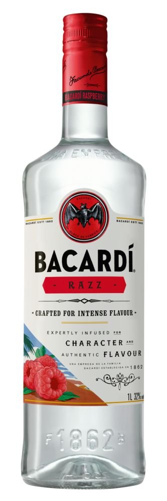 Bacardi Razz 1l 32% - Skvělý rum